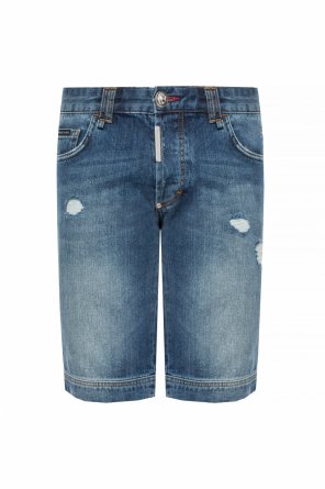 Stonewashed denim shorts, zdjęcie 1 Stonewashed denim shorts od Philipp Plein